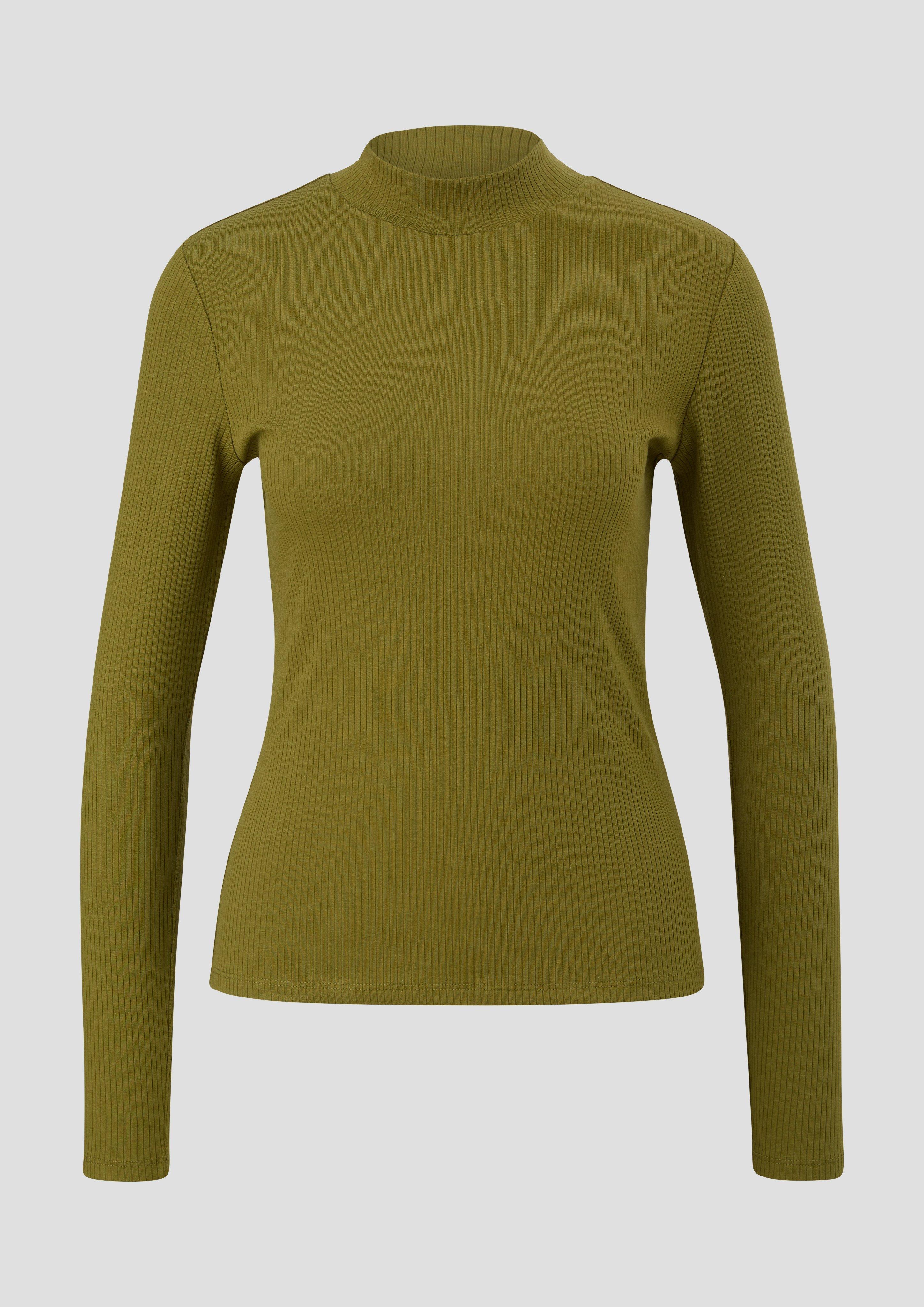 Langarmshirt mit Rippstruktur  2141823-7734