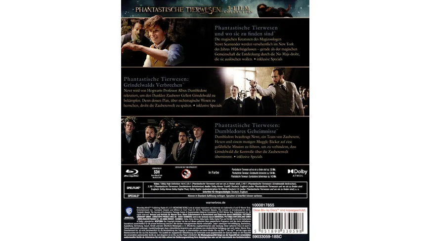 Phantastische Tierwesen 3-Film Collection  [3 BRs]