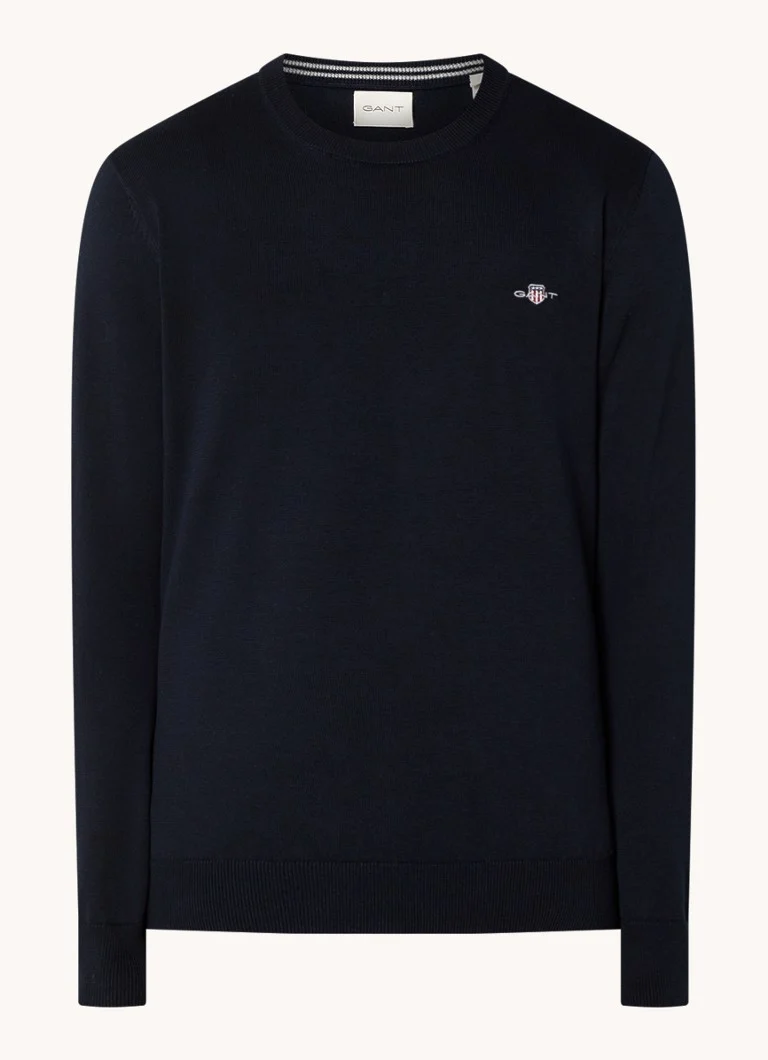 Maglione Gant a maglia fine con logo ricamato