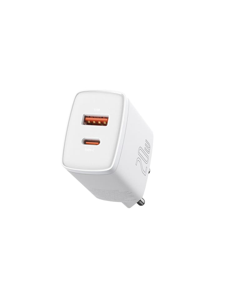 Baseus Baseus Compact Schnellladegerät USB / USB Type C 20W 3A in Weiß günstig kaufen onesize