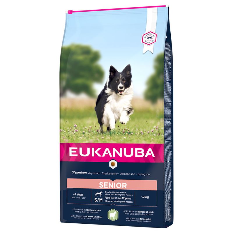 Eukanuba Senior Small & Medium Breed Lamm & Reis
