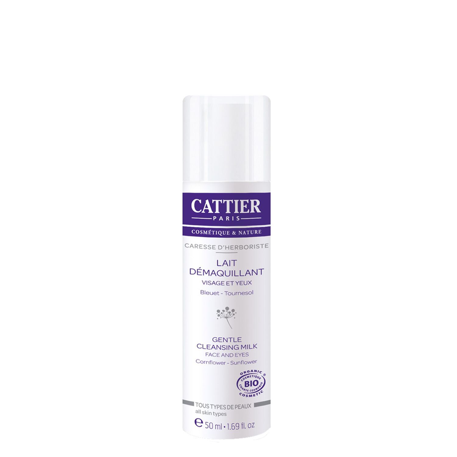 Cattier Caresse d'Herboriste Lait Démaquillant Visage & Yeux 200 ml