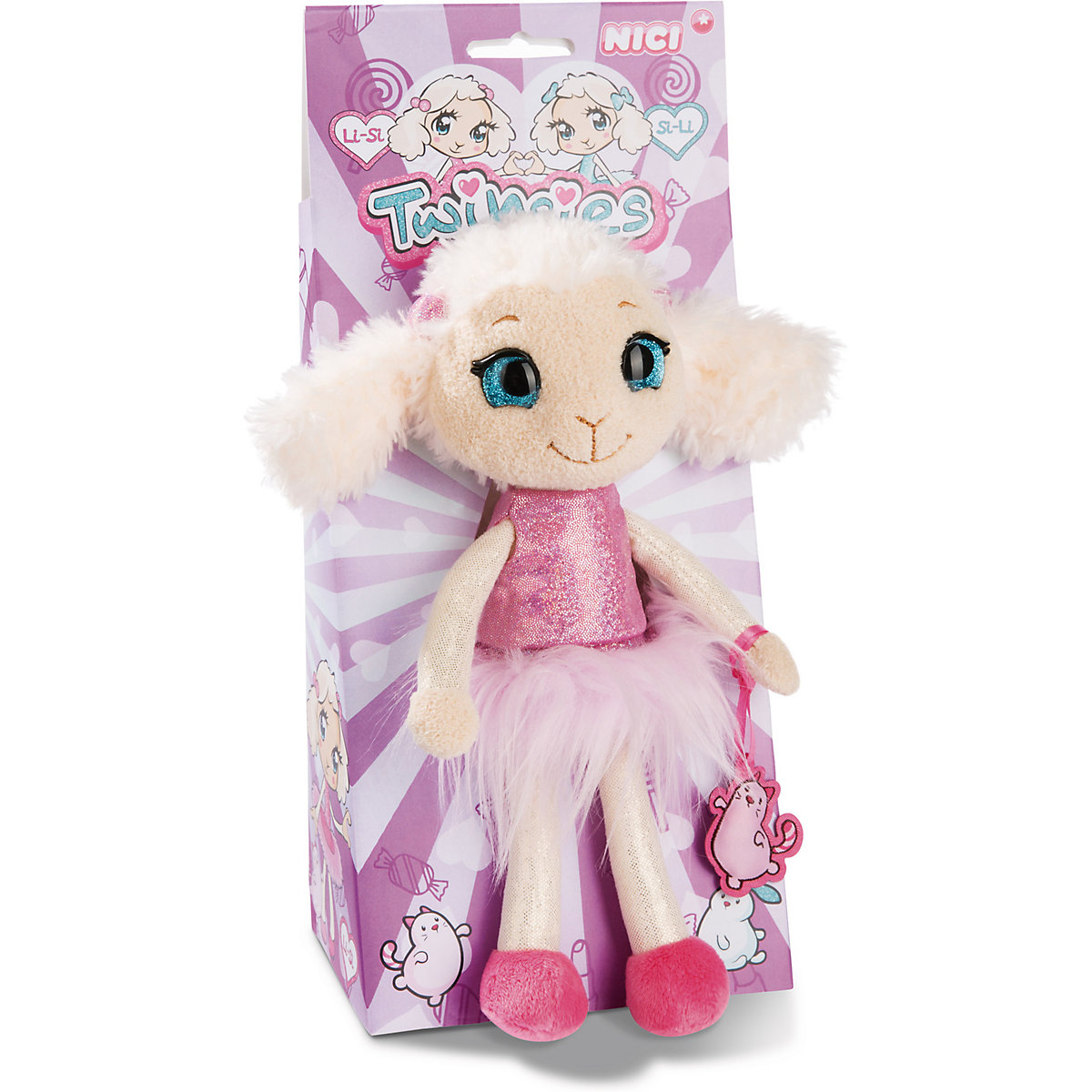 Schaf Li-Si Twinsies pink 25 cm Schlenker in Geschenkbox, Ankleidepuppe (45886)
