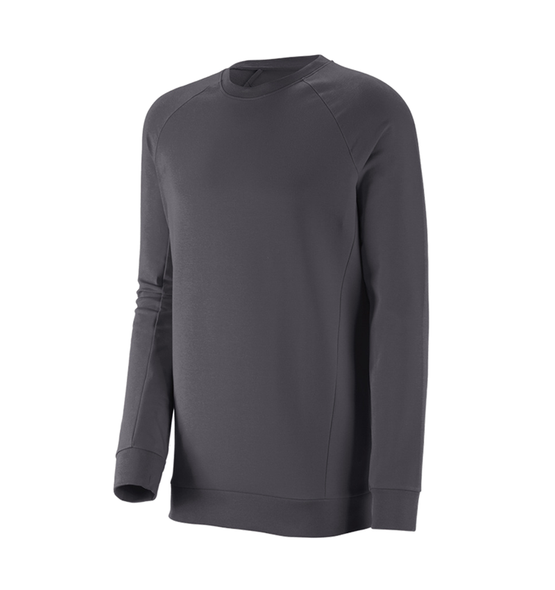 e.s. Sweatshirt cotton stretch, long fit