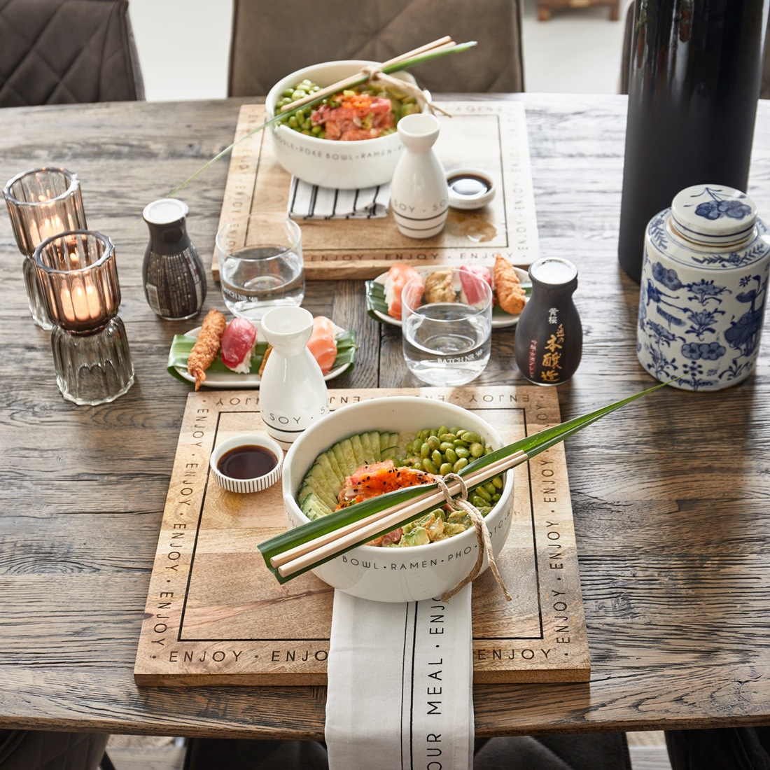 RM Loves Sushi Sojasoße und Schalen Set
