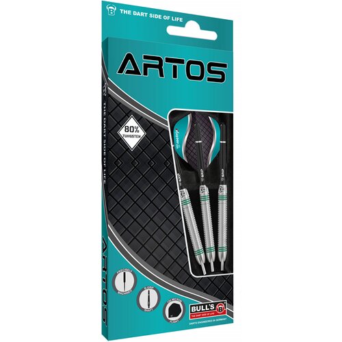 BULL'S DARTPFEIL ARTOS AR1 STEELDART, MINT 80% TUNGSTEN