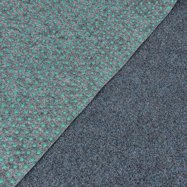 Kunstrasen Kunstrasen mit Noppen, Meterware, Outdoor Grau Blau, Mazovia, 100 x 100 cm, UV-beständig, witterungsbeständig und wetterfest, für Balkone, Terrassen, Camping