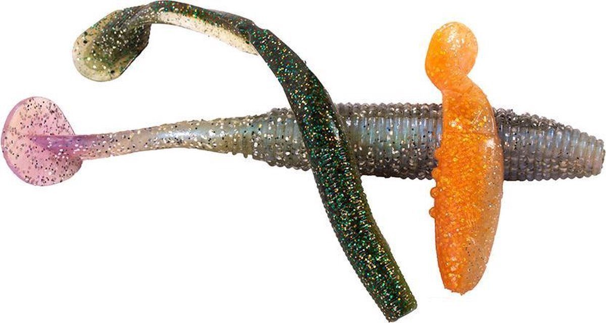 Eurocatch Fishing Kunstköder Gummifische Twister & Softbaits - Gummiköder, (100-St), Großes Köder Set für Zander, Hecht und weitere Fische