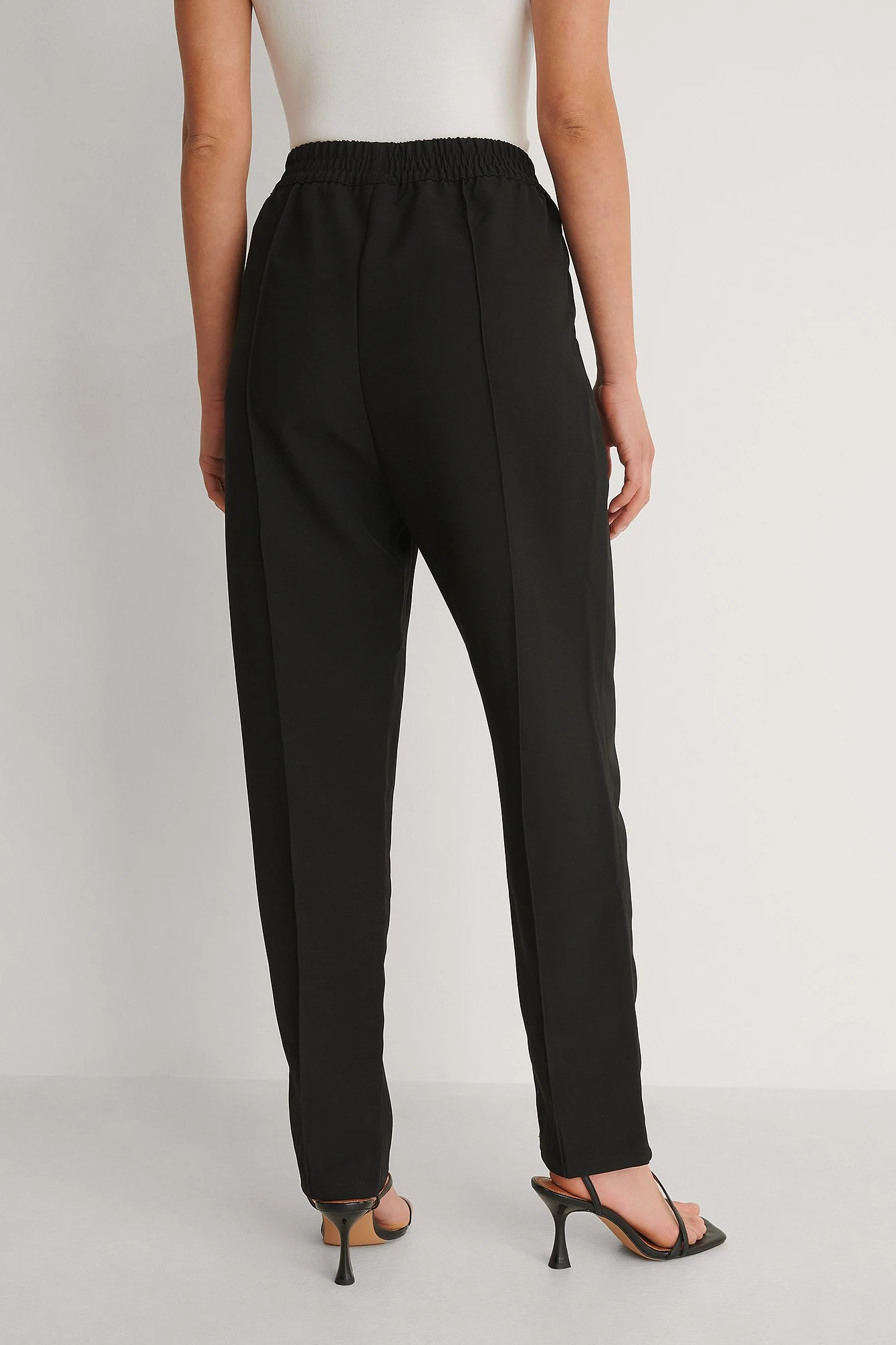 Elastic Waist Seamline Pants