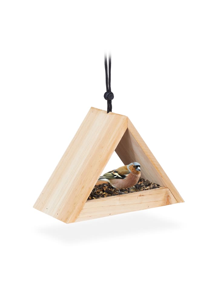 relaxdays Vogelhaus in Natur - (B)23,5x (H)16 x (T)12 cm günstig kaufen onesize
