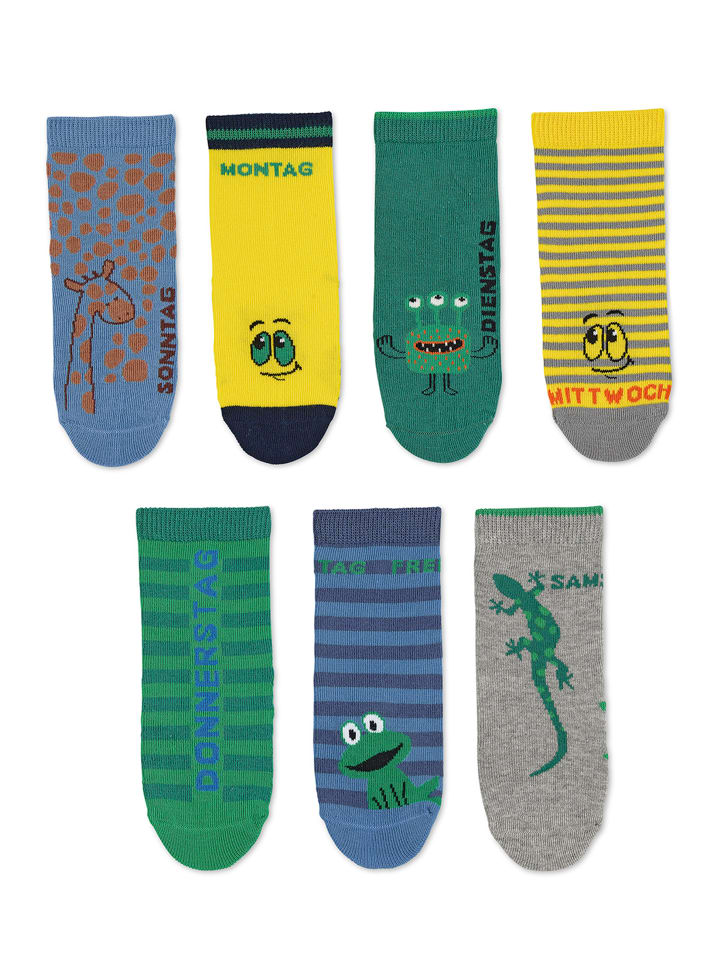 Sterntaler Socken 7er-Box Wochentage in dunkles grün günstig kaufen