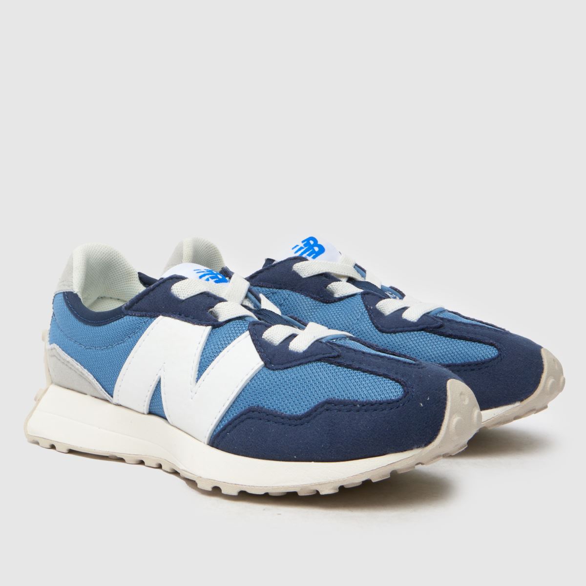 New Balance marinblå multifärgade 327 Junior-sneakers för pojkar