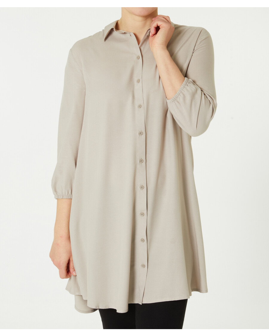 Longbluse mit 3/4-Arm
