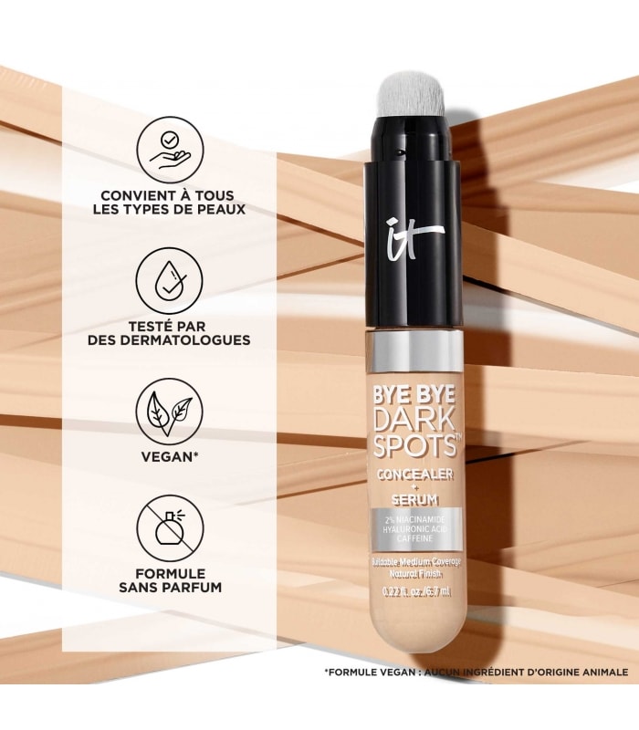 IT COSMETICS-BYE BYE DARKSPOTS CONCEALER-Correcteur de teint + sérum