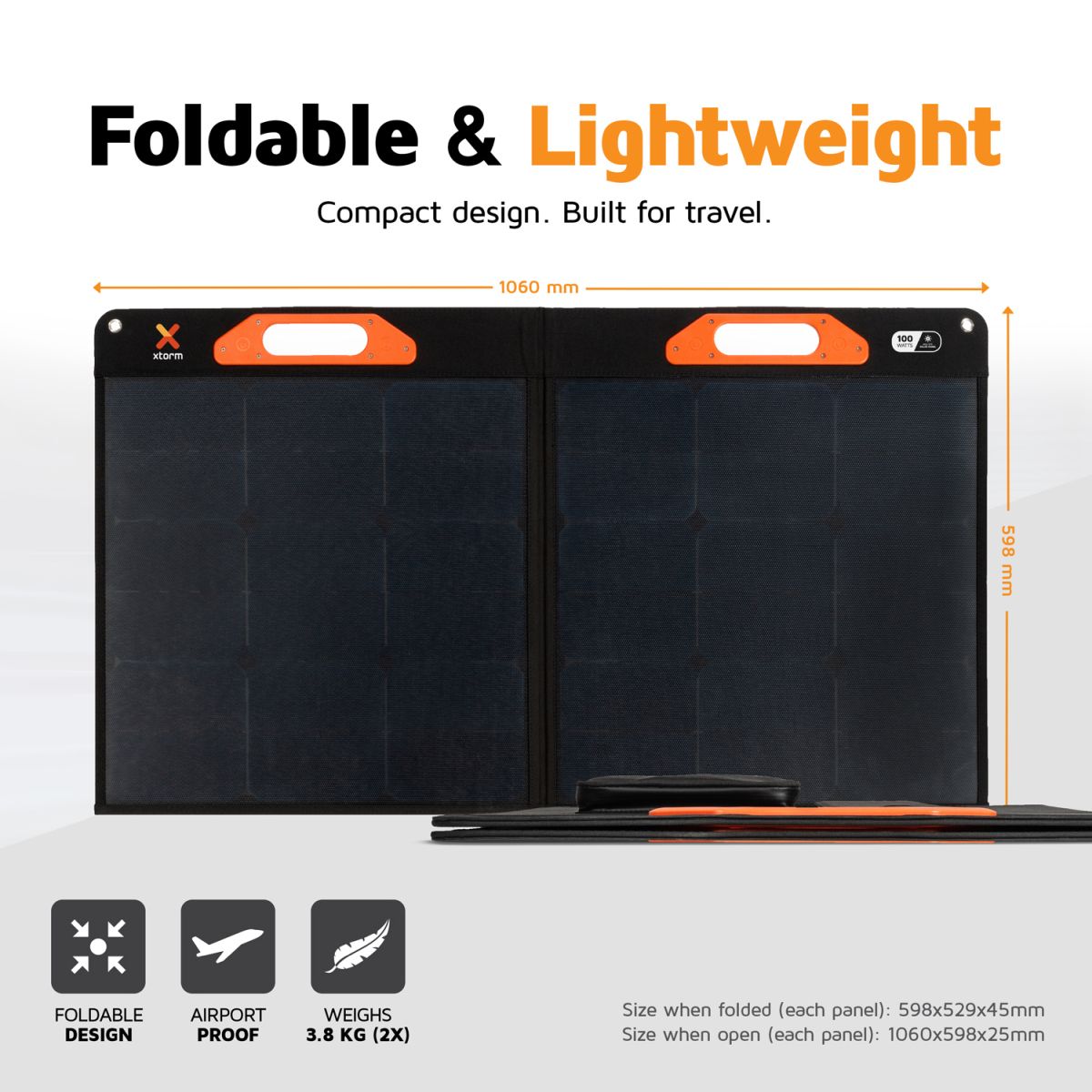 Xtorm Solarmodul set mit 2 Solarpaneelen