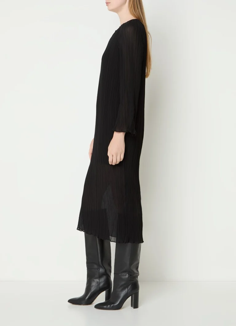 Vestido midi plisado semitransparente de Claudie Pierlot Richa