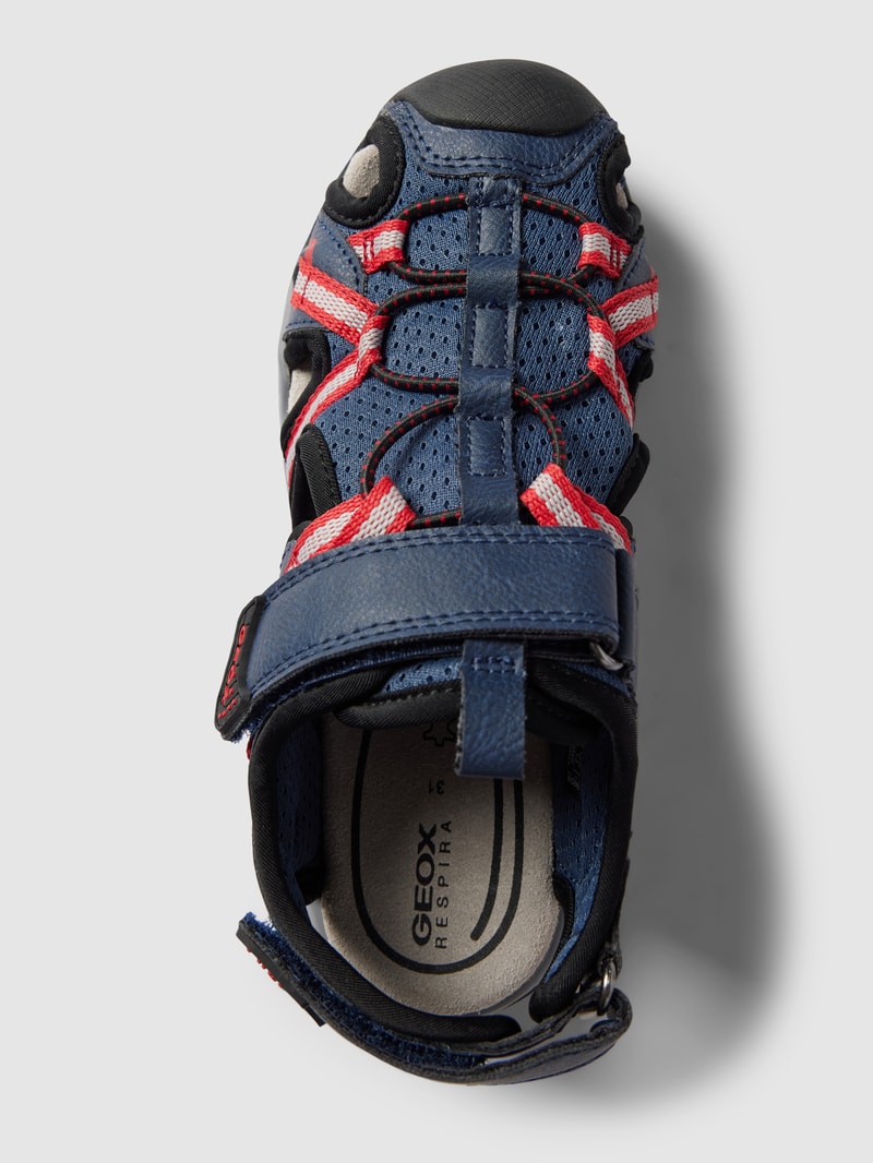 Sandalen mit Kontrastbesatz Modell 'J BOREALIS BOY' in marineblau