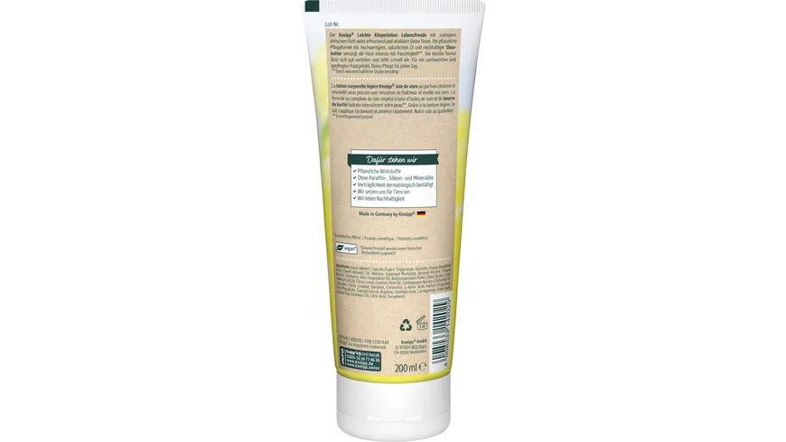 Kneipp Lebensfreude Leichte Körperlotion 200 ml