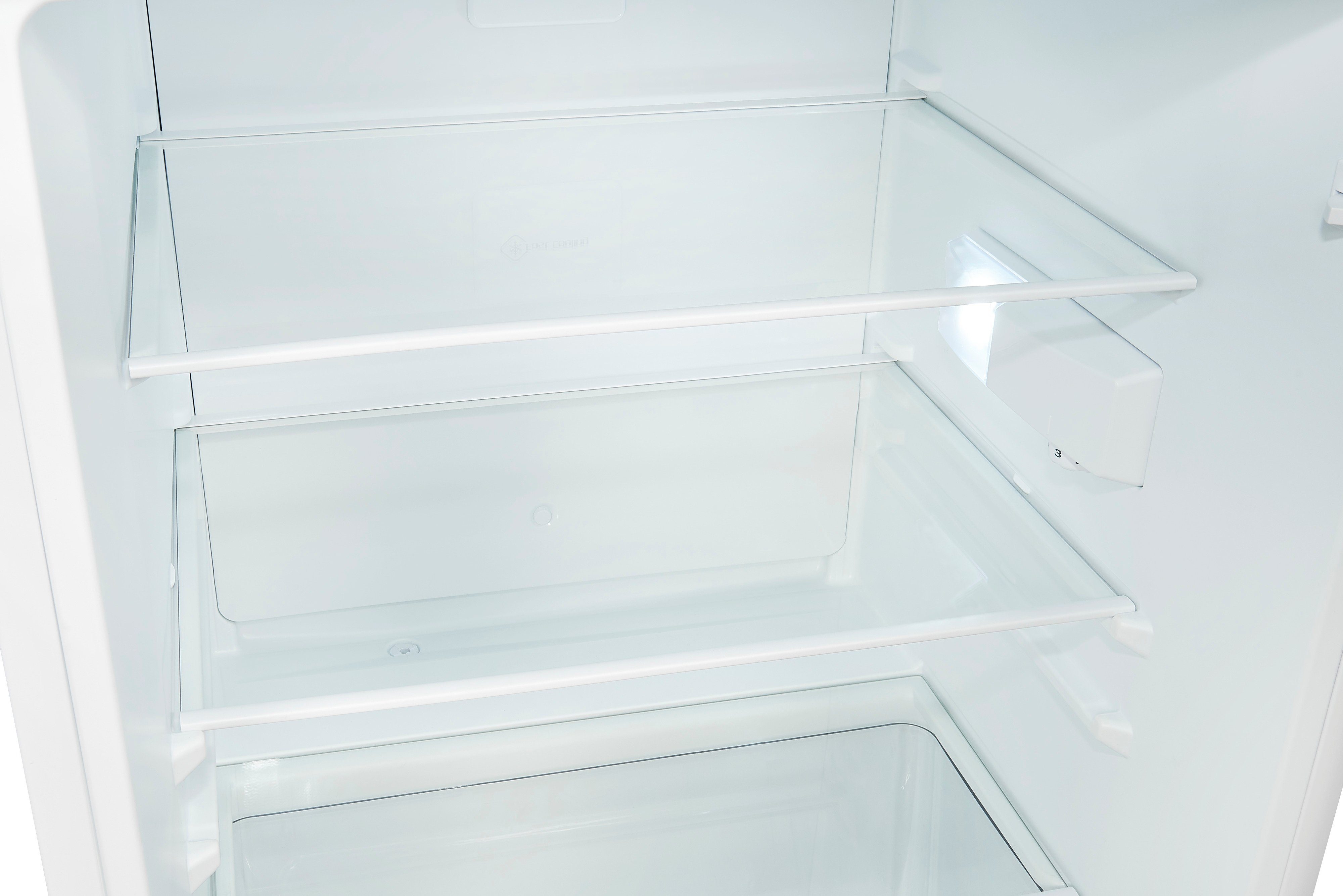 exquisit Kühlschrank KS16-V-070E weiss, 85 cm hoch, 55.1 cm breit, effizienter Vollraumkühlschrank
