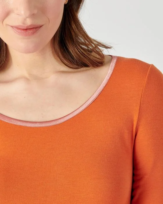 T-shirt Thermolactyl Sensitive biais satin, manches longues