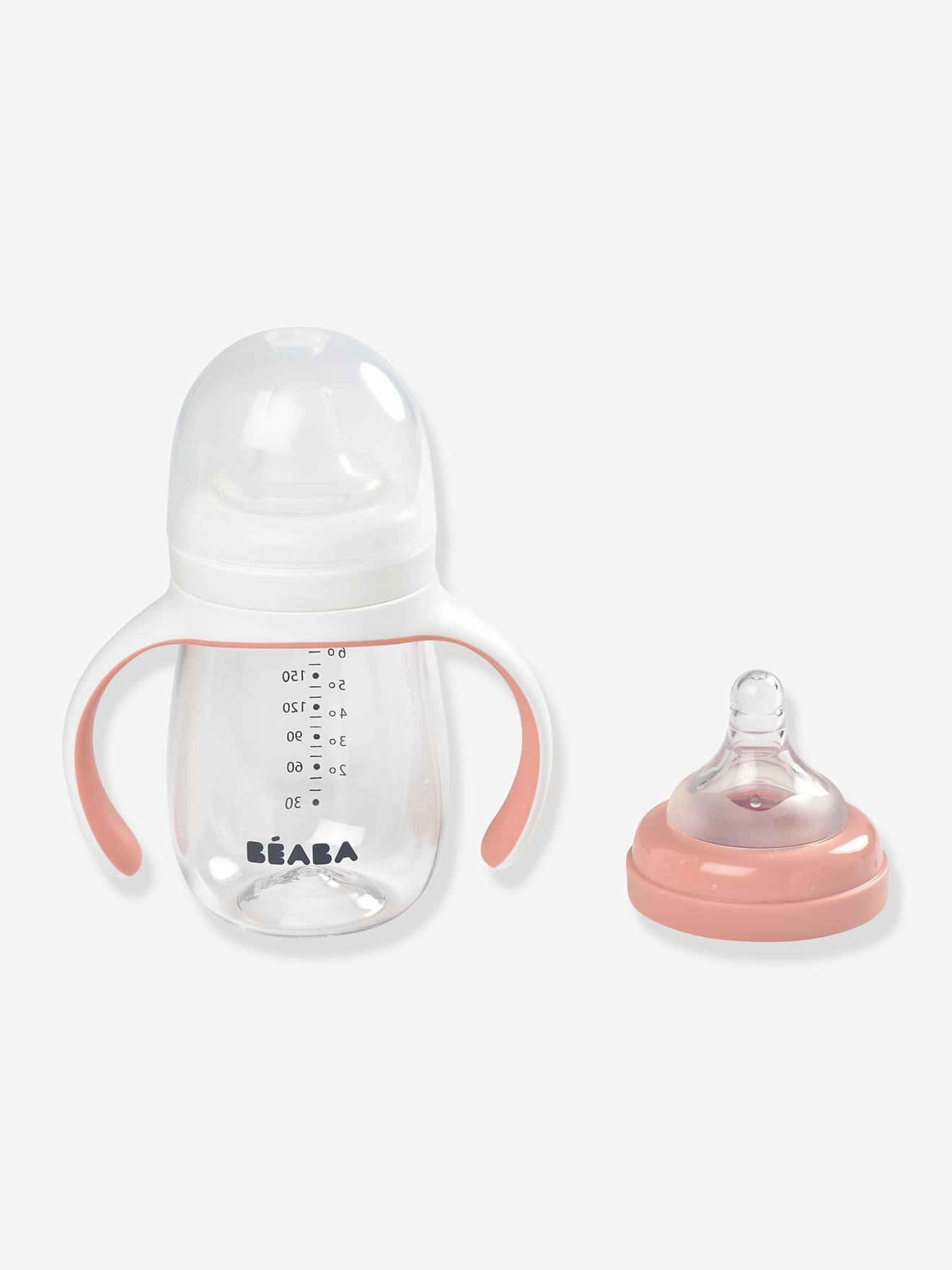 Biberon d'apprentissage 2 en 1 (210 ml) BEABA bleu
