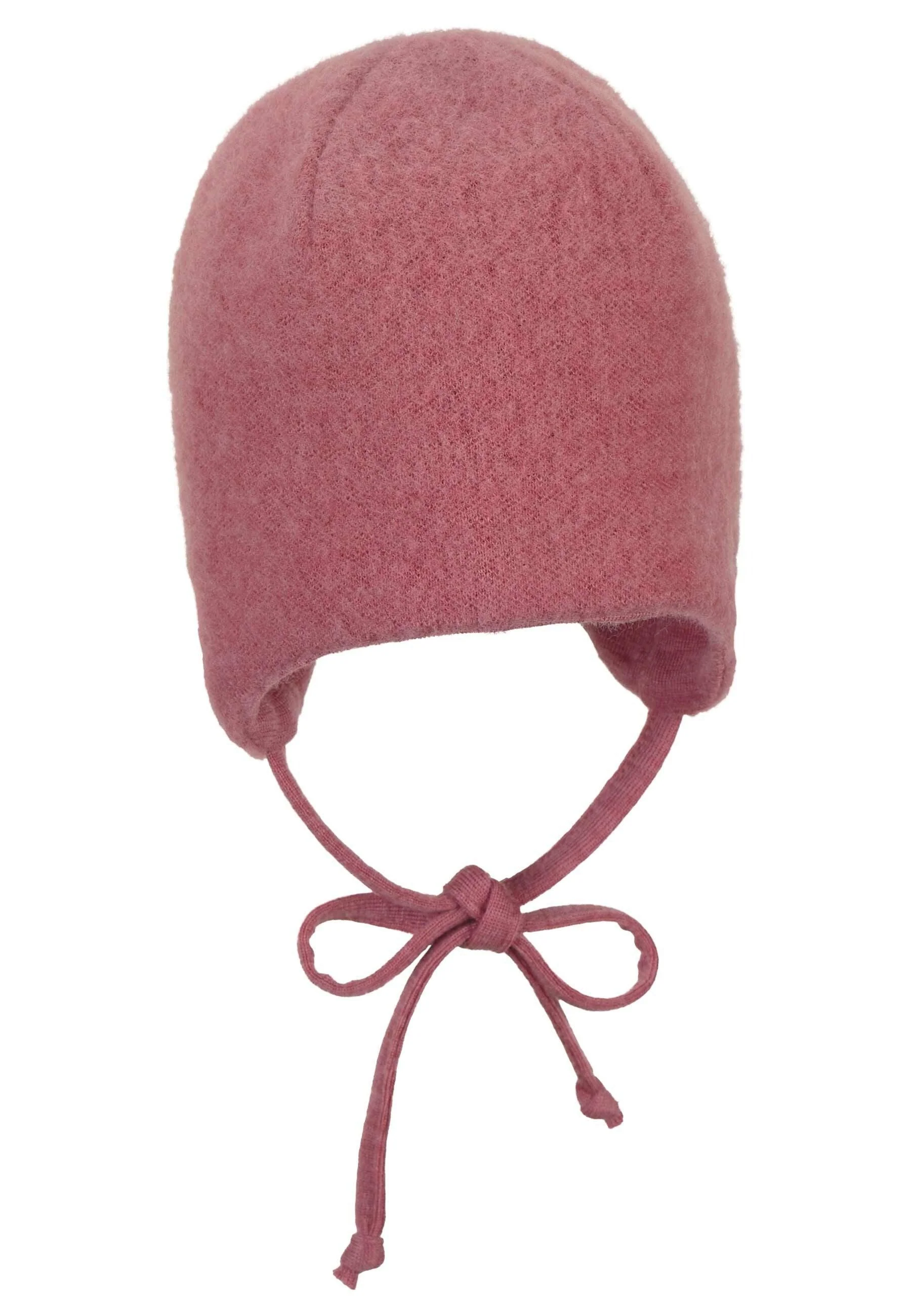 Mütze aus Wolle (Merino) mit Bindeband in 5 Farben
