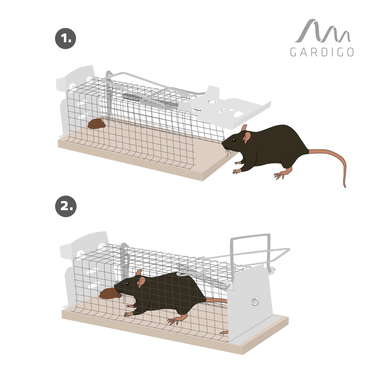Gardigo Ratten-Lebendfalle Käfig