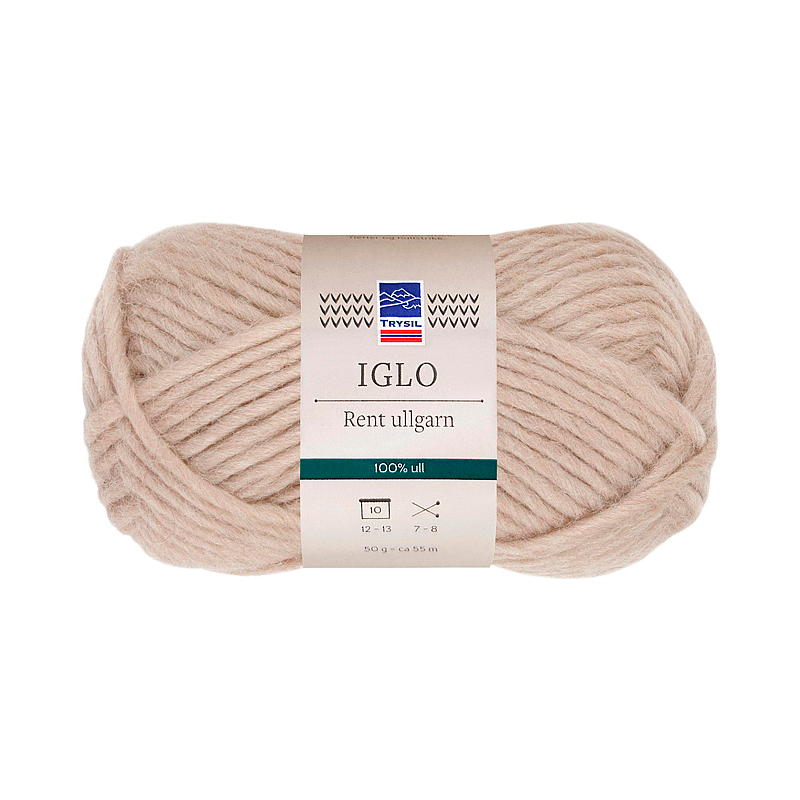 Trysil Iglo ullgarn 100% ull, beige