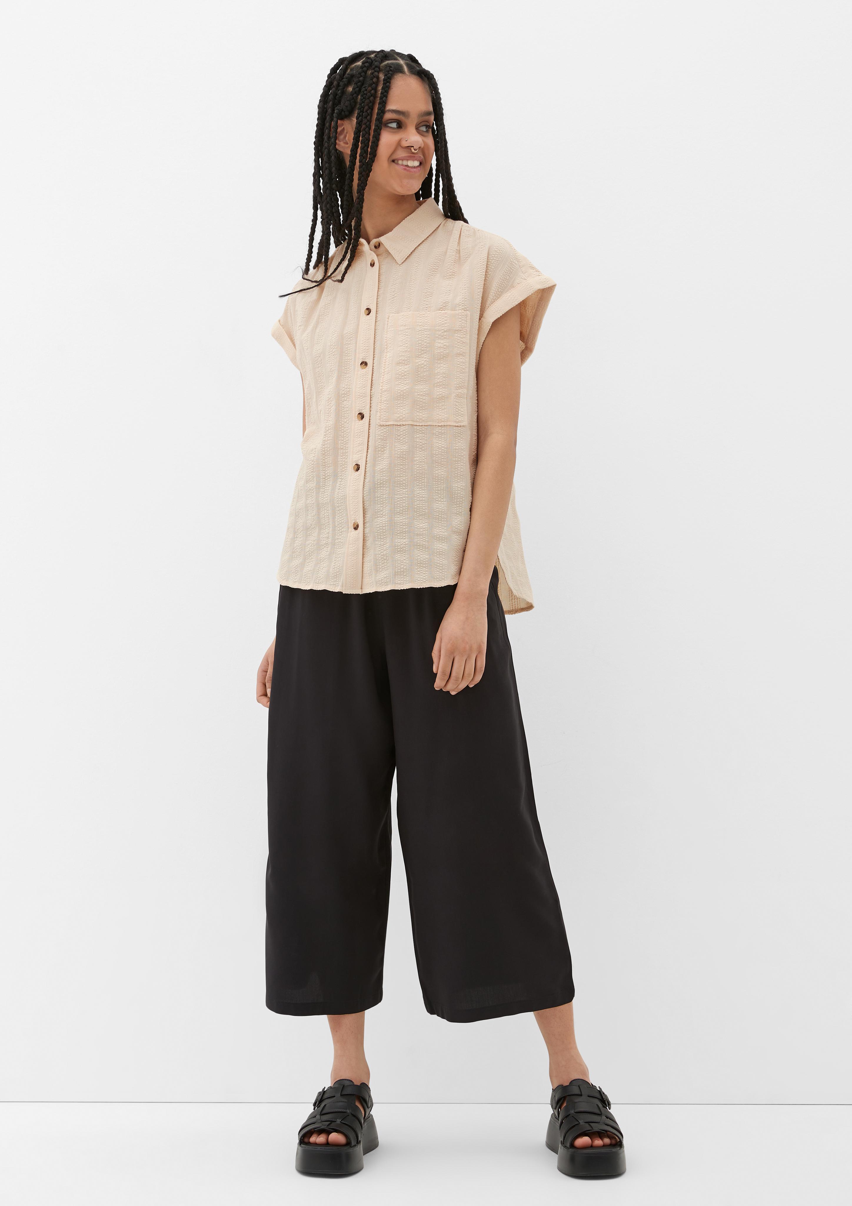 Oversize-Bluse aus Baumwolle  2123630-0805