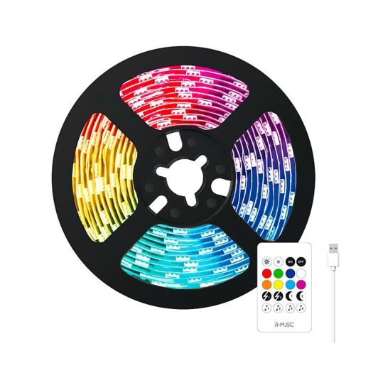 R-MUSIC Cablu USB 10m cu suport LED