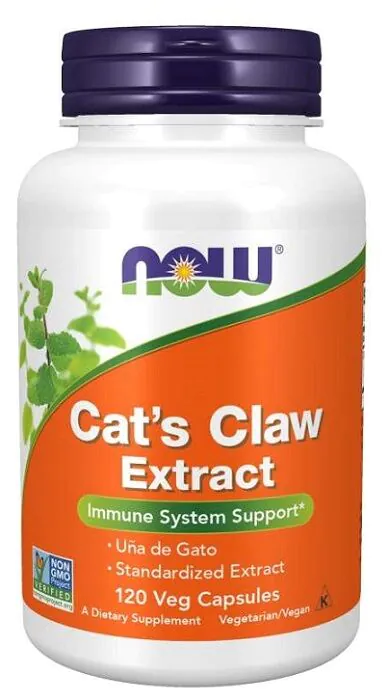 Now Foods Extrato de Unha de Gato, Suplemento Alimentar para Reforço Imunológico, Cápsulas
