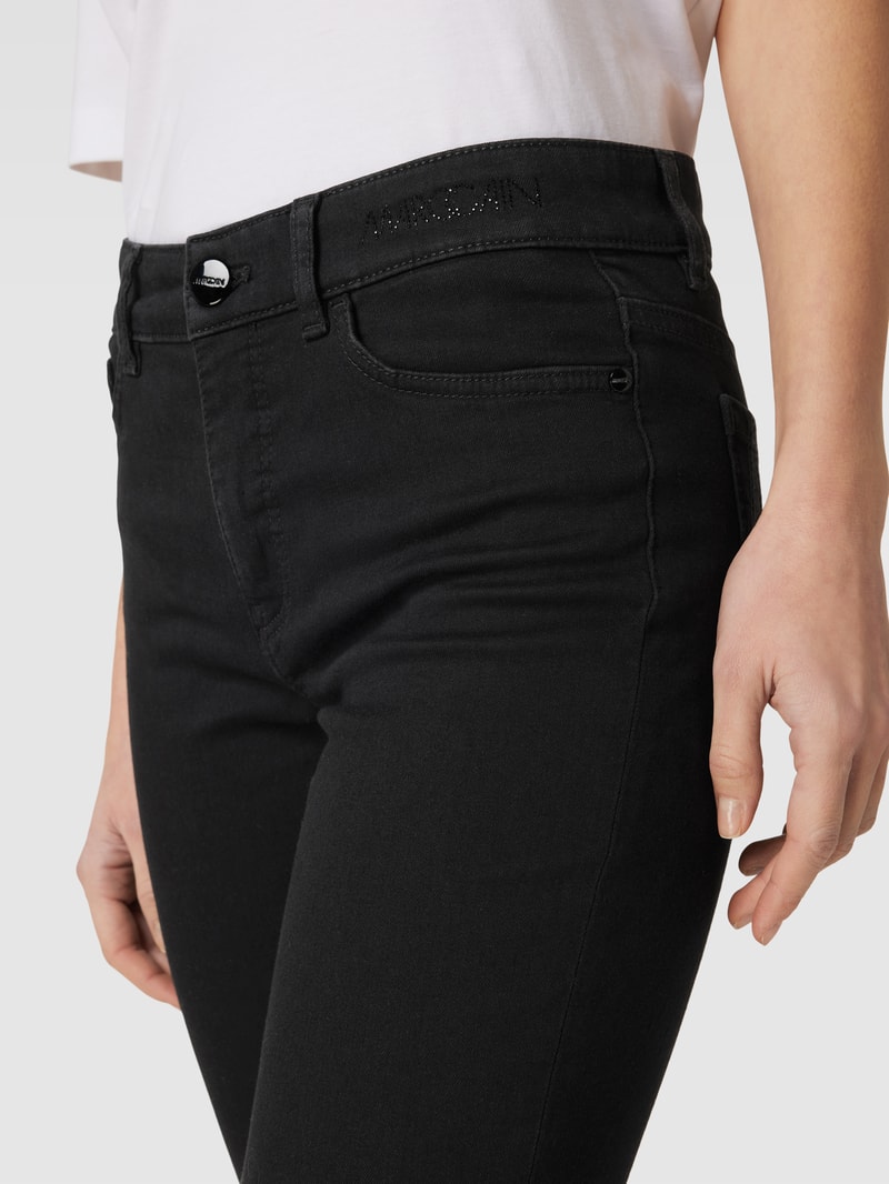 Slim Fit Jeans mit 5-Pocket-Design Modell 'SILEA' in schwarz