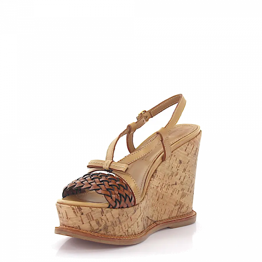 Rossano Bisconti - Plateausandalen - beige