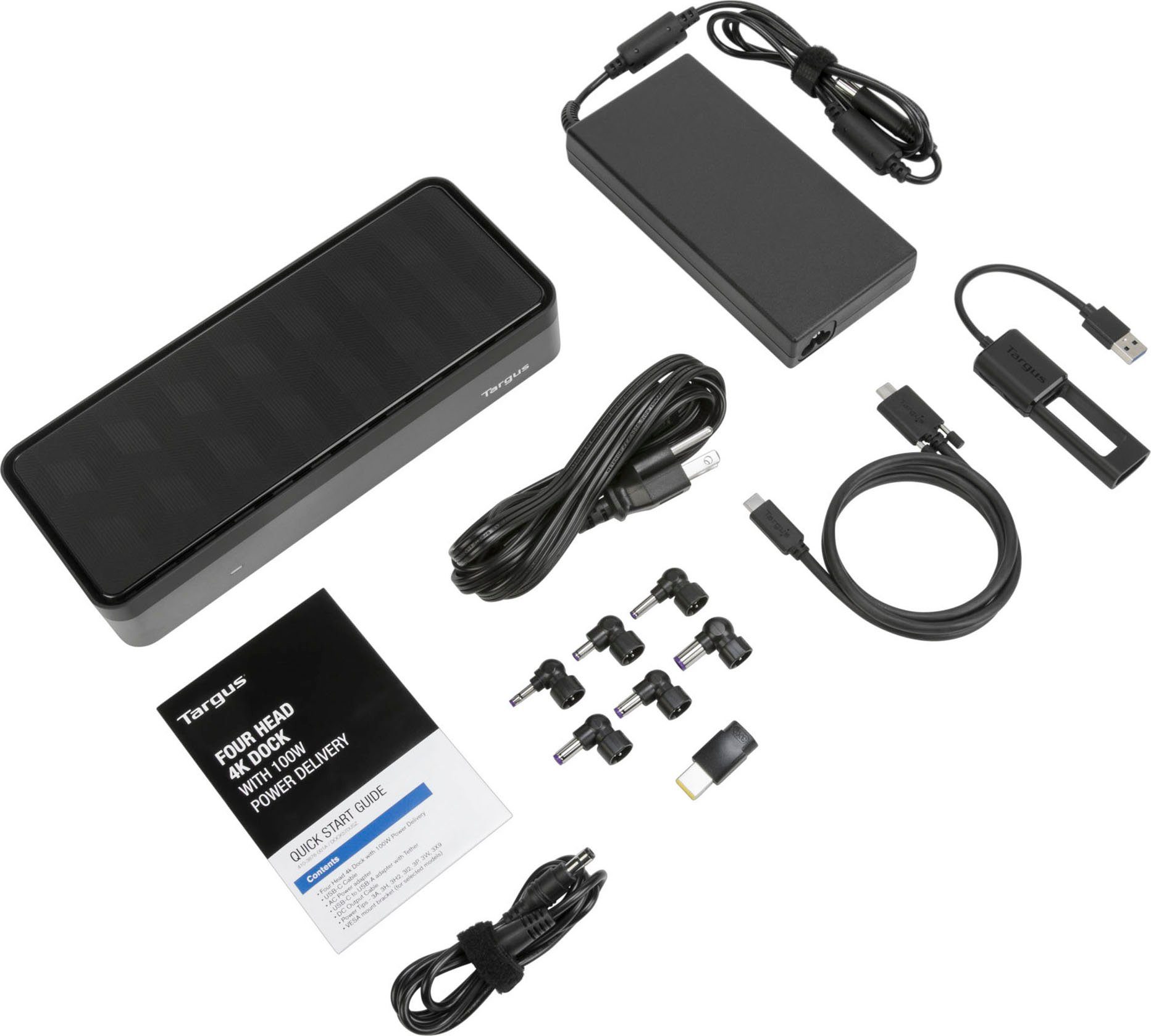Targus Laptop-Dockingstation USB-C Universal Quad 4K (QV4K) Docking Station
