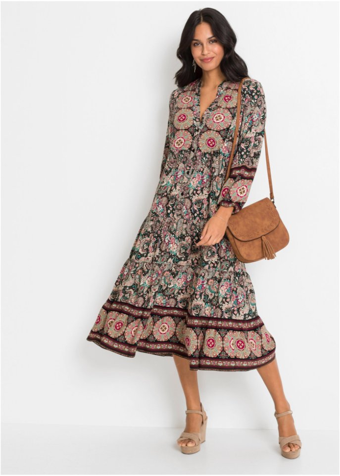 Bedrucktes Tunika-Kleid