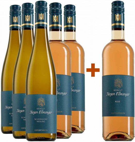 5+1 Paket Riesling & Rosé - Weingut Jürgen Ellwanger