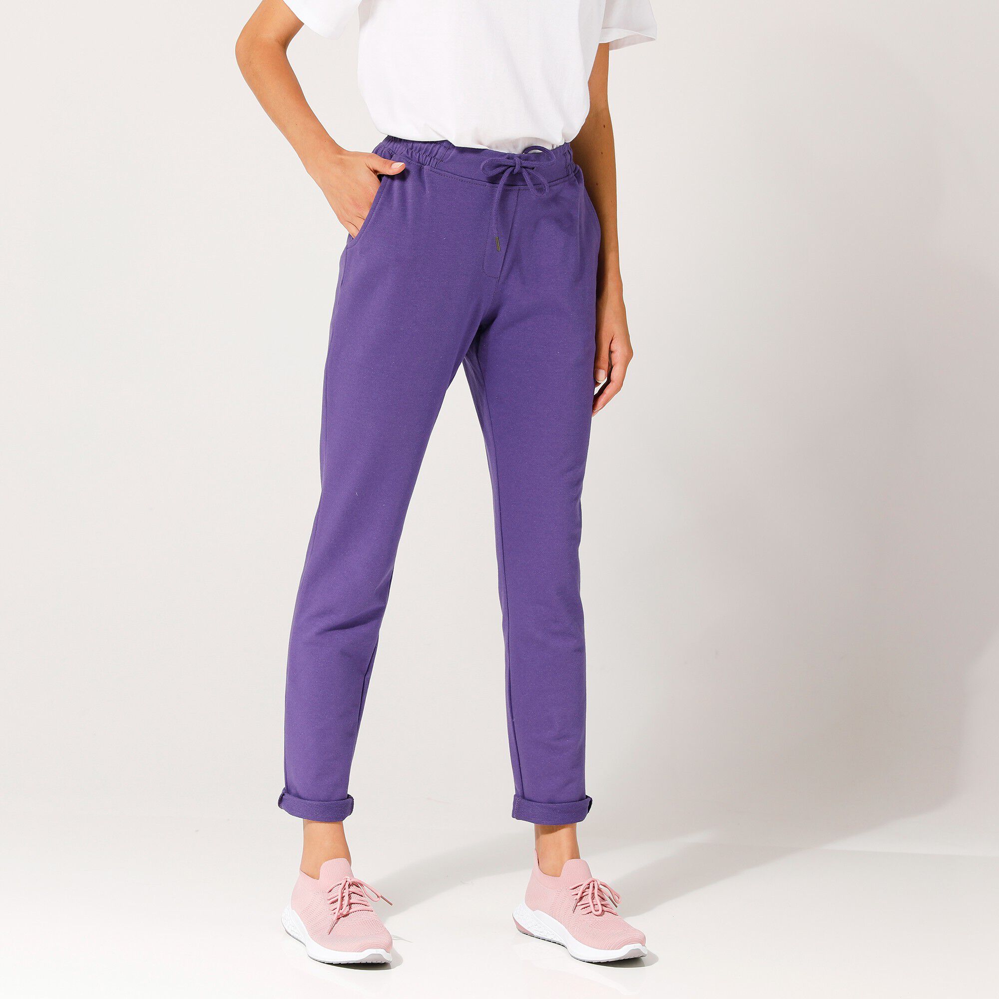 Joggpant élastiqué en molleton
