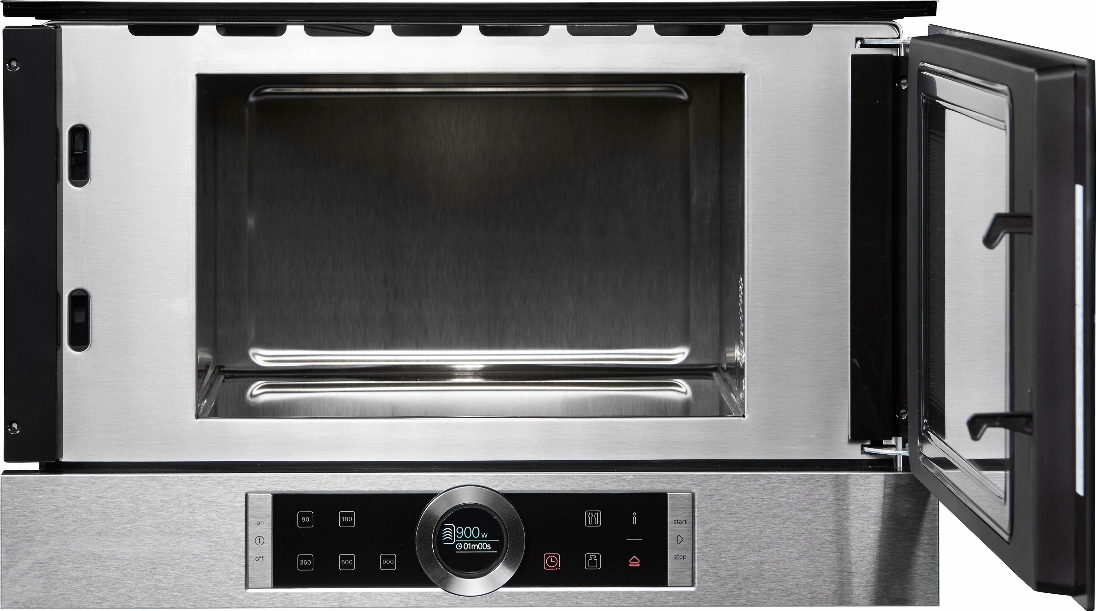 BOSCH Einbau-Mikrowelle BFR634GW1, Mikrowelle, 21 l