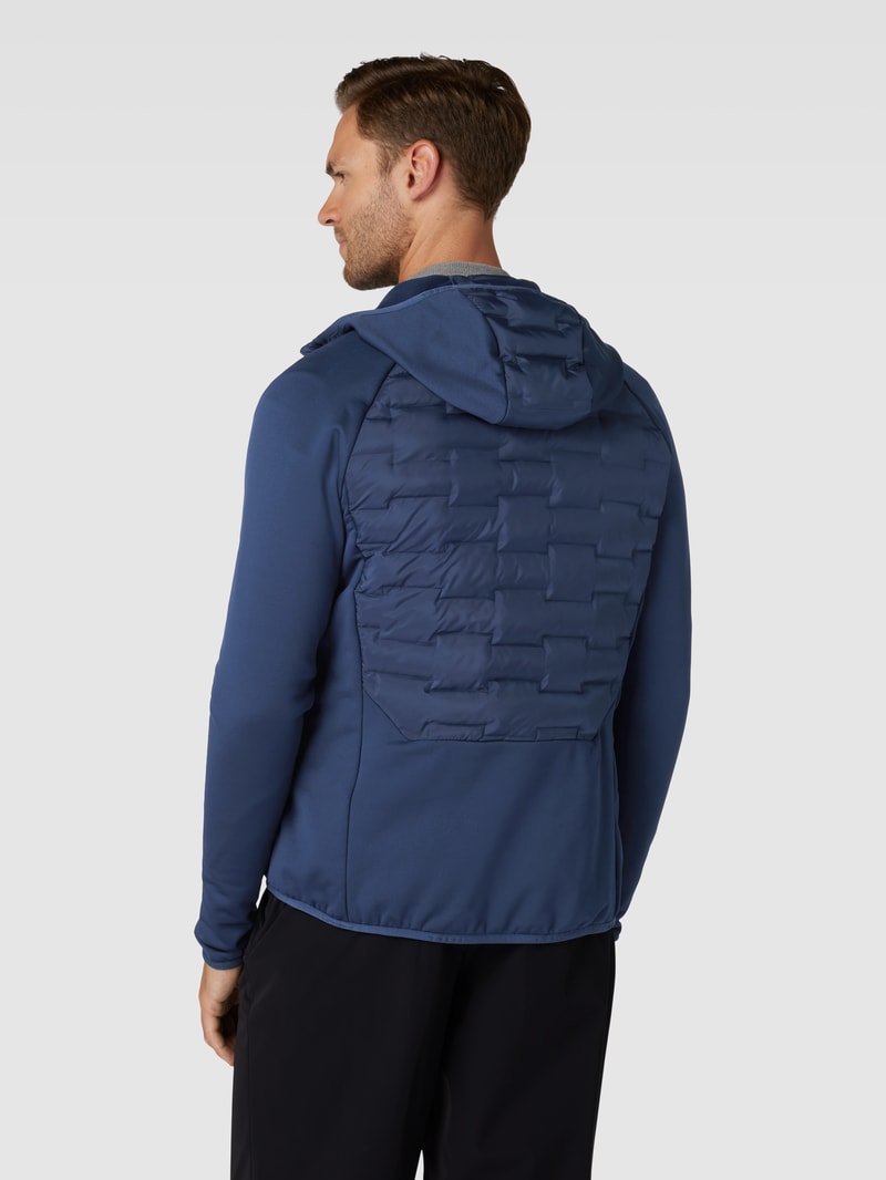 Steppjacke mit Kapuze Modell 'Argon' in marineblau