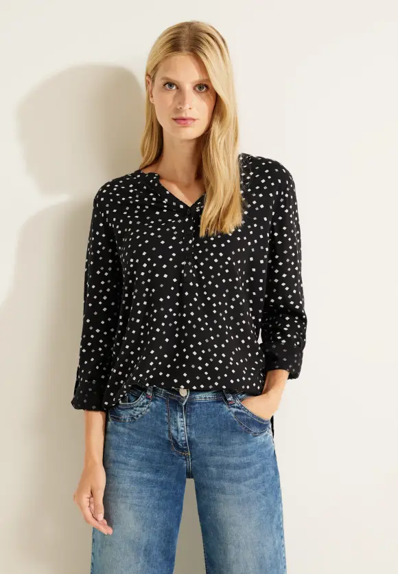 CECIL Bluse mit Punktemuster