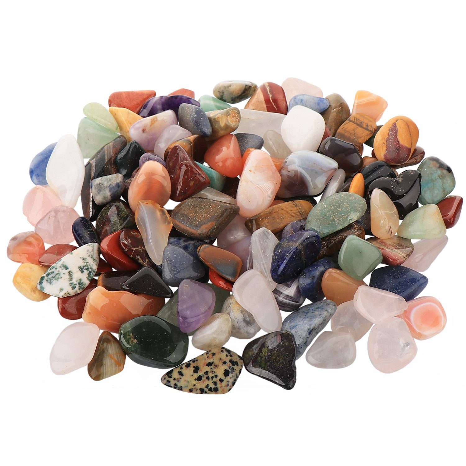 NKlaus Mineralstein 300g Afrika Mix Trommelsteine Handschmeichler 15 -