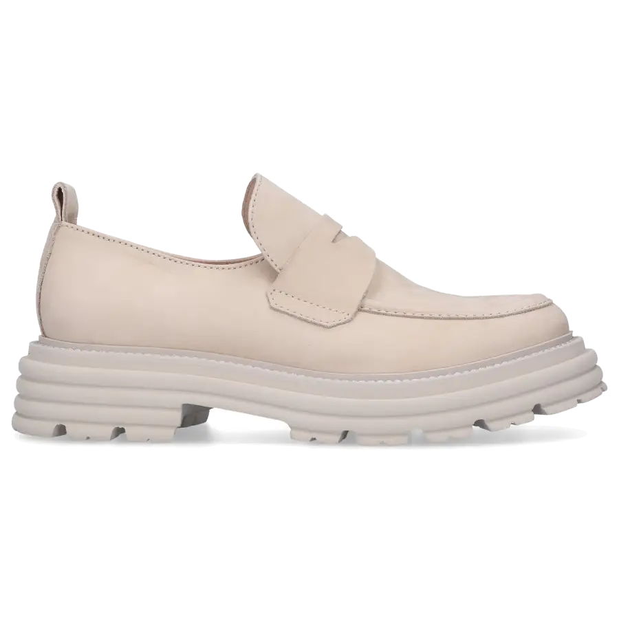 305 SOBE - Loafer LOTTE Nubukleder - beige