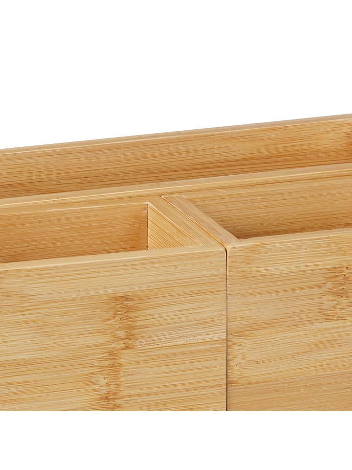 relaxdays 4 tlg. Schreibtisch Organizer Set in Natur günstig kaufen onesize
