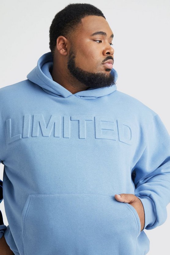 Plus kastiger Oversize Hoodie mit Limited-Prägung