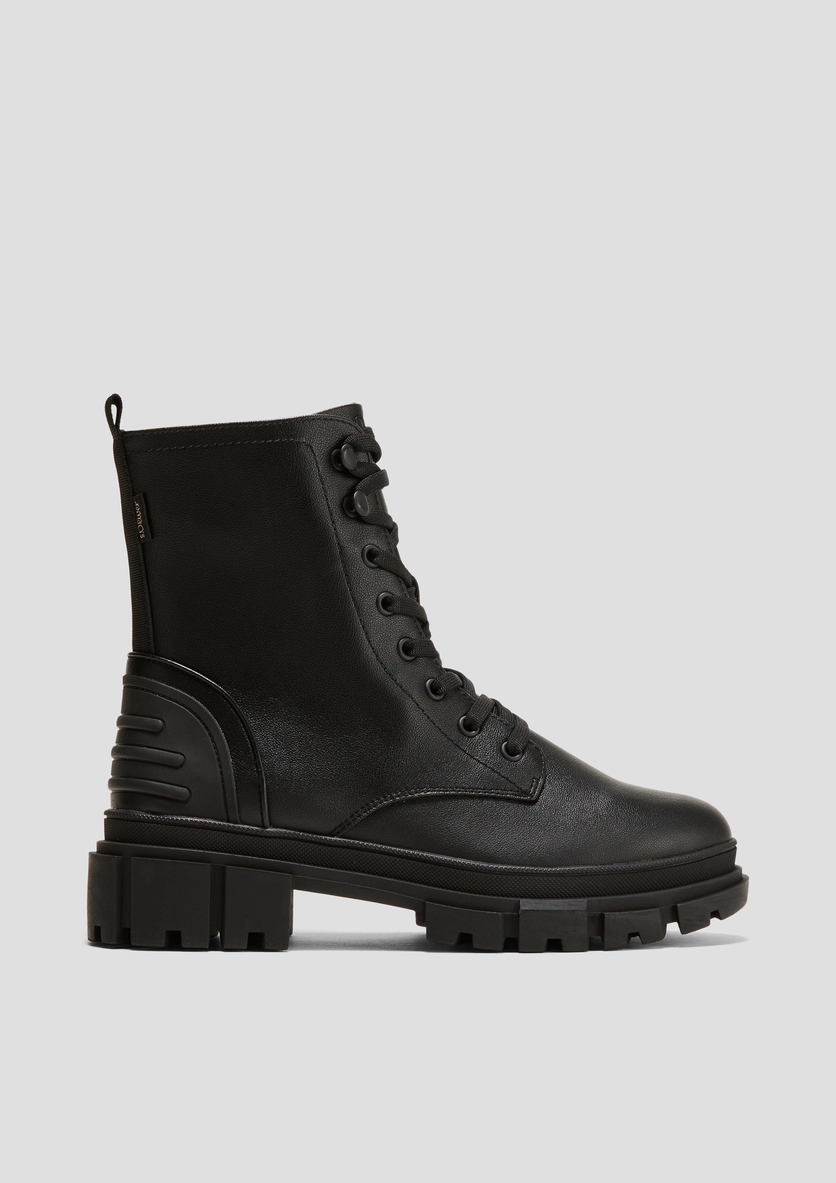 Chunky Boots in Leder-Optik  6008287-001