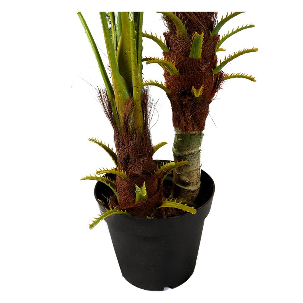 Kunstpalme Palme KP103 mit 3 Stämmen Palme 180cm Hoch, Arnusa, Höhe 180 cm, künstliche Pflanze groß fertig im Topf