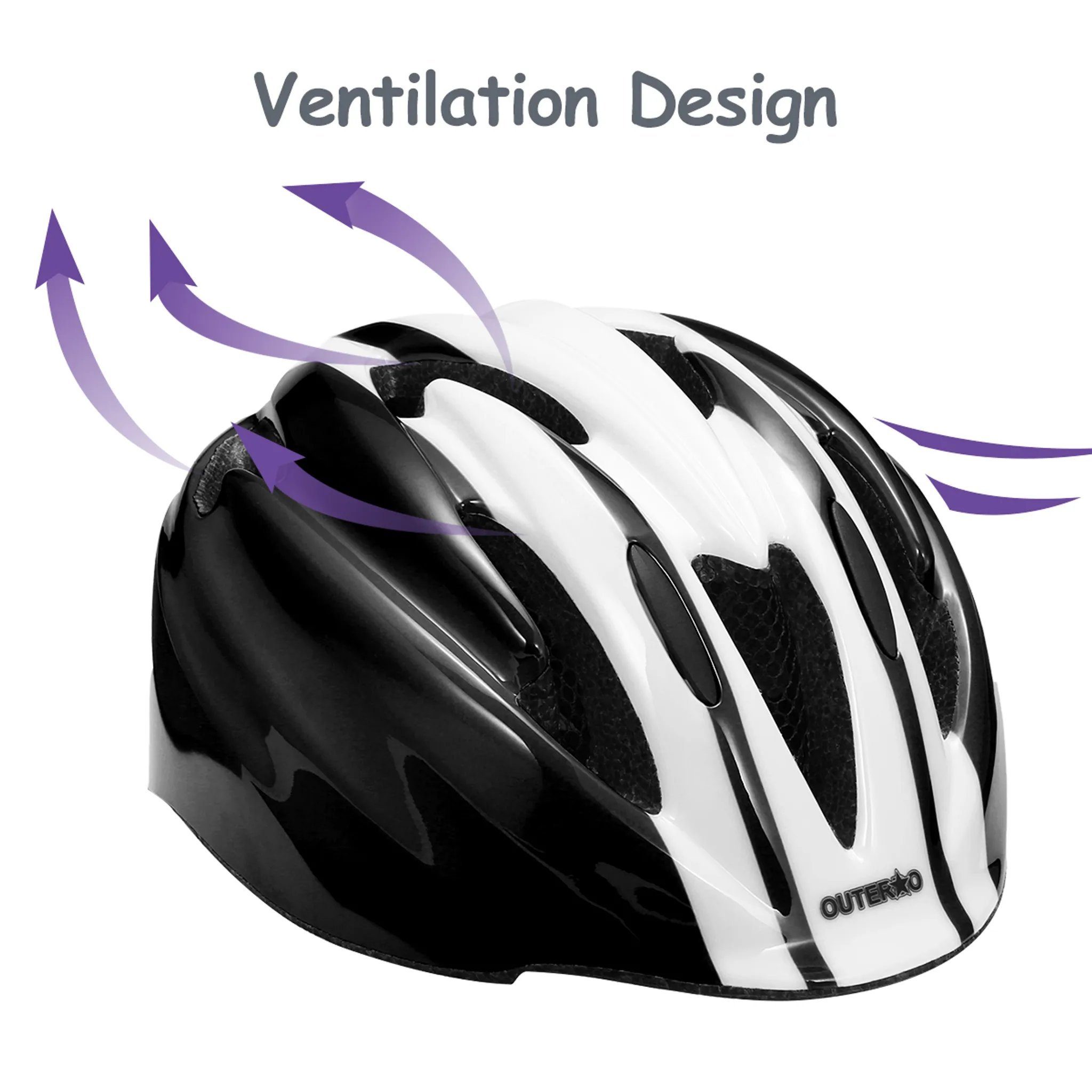 OUTERDO Outdoorhut Casco De Bicicleta: Fahrradhelm Sicher und stylisch! (1-St) besonders atmungsaktiv und äußerst robust
