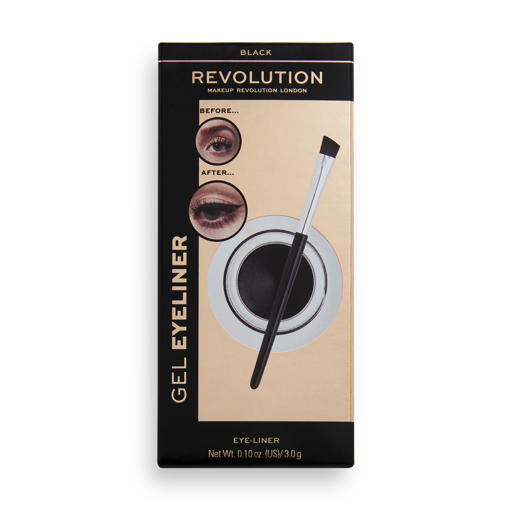 Revolution Revolution Gel Eyeliner Pot With Brush Eyeliner