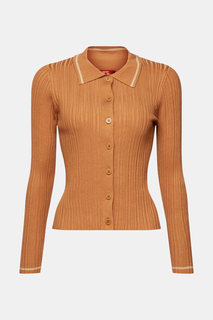 Poloshirt aus Strick mit Knöpfen vorne