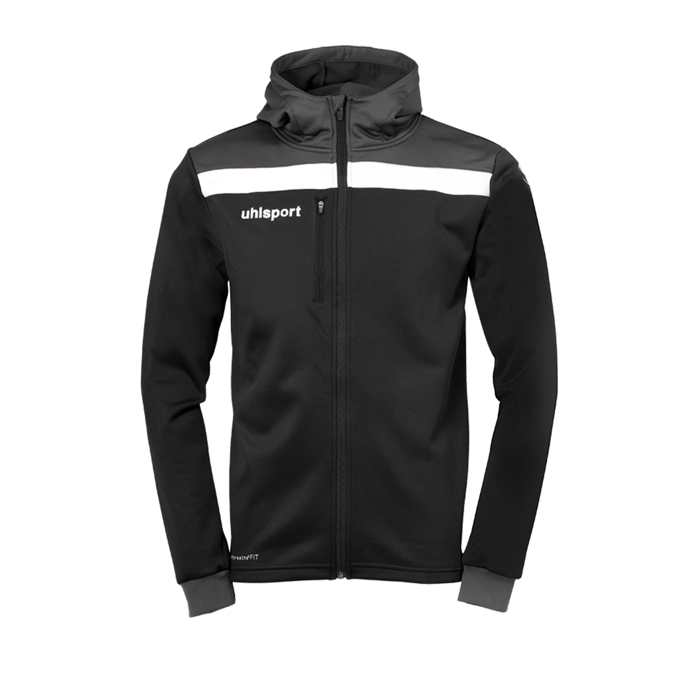Uhlsport Offense 23 Kapuzenjacke Kids Schwarz F01